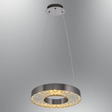 LED luster na lankách JESI LED/35W/230V 3000K pr. 40 cm strieborný
