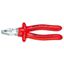Silové kombinované kliešte 225 mm - VDE 1000V. KNIPEX 02 07 225 - chrómované, izolované proti ponoreniu