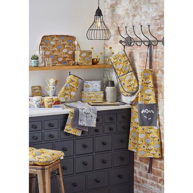 Kuchynská zástera s PVC vrstvou Retro Meadow – Cooksmart ®