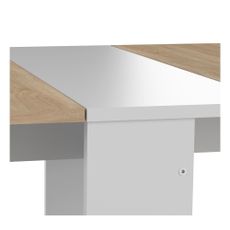 Rozkladací jedálenský stôl s doskou v dekore duba 76x28 cm Papillon – TemaHome