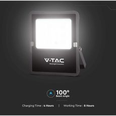 LED vonkajší solárny reflektor 6W/3,2V 6400K IP65