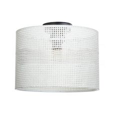 Krémové stropné svietidlo s textilným tienidlom ø 30 cm Goza – Squid Lighting