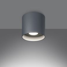 Sollux SL.1282 - Bodové svietidlo MIKA 1xGU10/10W/230V šedá