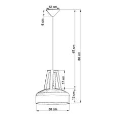 Čierno-béžové závesné svietidlo Nice Lamps Olla