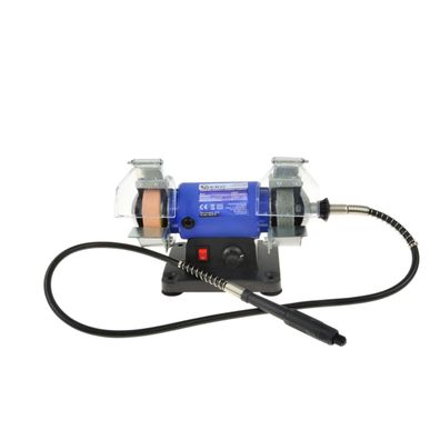 GEKO G81240 - Elektrická stolná brúska dvojkotúčová 200W