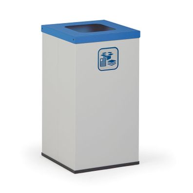 Kôš na triedený odpad 42 L, bez vnútornej nádoby, sivý/modrý