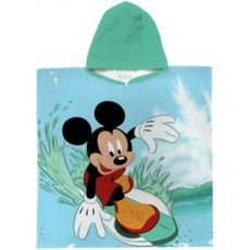 Detské / chlapčenské plážové pončo - osuška s kapucňou Disney - Mickey Mouse - 100% bavlna s gramážou 320 gr./m² - 60 x 120 cm