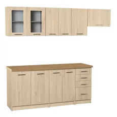 Kuchynská linka MDF 240cm - typ I, dub mliečny