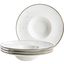 Mäser 4-dílná sada gurmánských tanierov PintarWhite modré bodky 26 cm