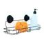 Čierna samodržiaca nástenná kuchynská polička Compactor Bestlock Black Kitchen Shelf, 45,5 x 12 cm