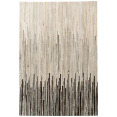 XXXL KOŽENÝ KOBEREC, 160/230 cm, krémová, čierna