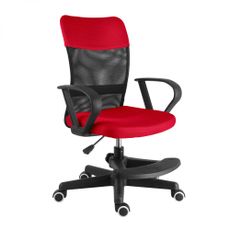 Detská stolička Neoseat MONKEY s podnožou — látka, čierna / červená