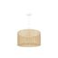 Duolla - Luster na lanku ROLLER RATTAN 1xE27/15W/230V pr. 45 cm béžová