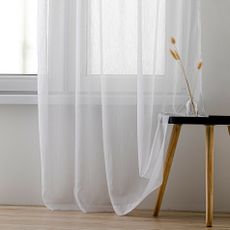 Homede Záclona Kresz Eyelets gold, biela, 280 x 240 cm