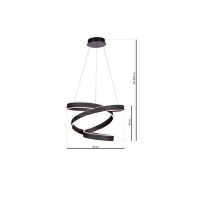 LED Luster na lanku ANDROMEDA LED/45W/230V