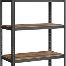 SONGMICS Regál Brety 100 cm hnědo-černý