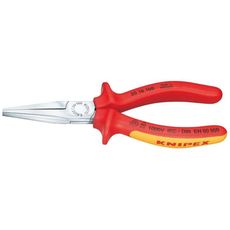 Ploché kliešte typu Langbeck (s predĺženými čeľusťami) 160 mm - 1000 V. KNIPEX 30 16 160 - chrómované, viackomponentné VDE objímky