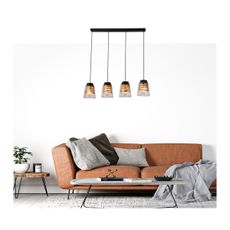 Luster na lanku FRESNO 4xE27/60W/230V