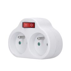 Solight P97 - Rozbočovacia zásuvka s vypínačom 2x10A/230V