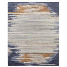 Diamond Carpets India , Ručne viazaný kusový koberec Ombre Paris DESP HL64 Ivory Charcoal, 80x150, viacfarebná, chodba / predsieň