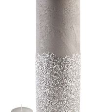 Mondex Velký moderní svícen Diament 36 cm béžový