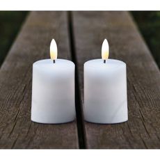 Exteriérové LED sviečky v súprave 2 ks (výška 6,5 cm) Sille – Sirius