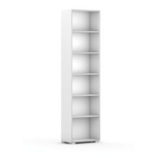 Knižnica SILVER LINE, 1 stĺpec, 2230 x 600 x 400 mm, biela