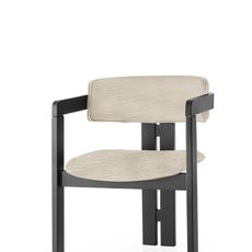 Kalune Design Jídelní židle CO z masivu světle šedá/černá