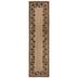 Flair Rugs koberce Behúň Printed Jute Maisie Natural/Black - 60x230 cm