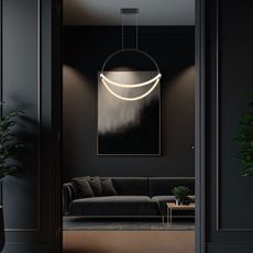 LED Luster na lanku LED/16W/230V 3000K