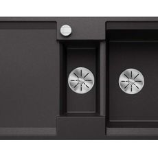 Blanco Adira - Silgranitový drez, 100x50 cm, s ovládaním odtoku a príslušenstvom, InFino, antracit 527602