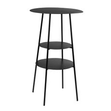 Ambia Home PRÍRUČNÝ STOLÍK, čierna