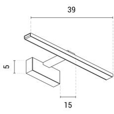 LED Obrazové svietidlo LED/9W/230V 3000K 39 cm biela