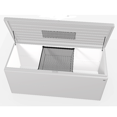 Biohort Dizajnový viacúčelový box BIOHORT LoungeBox (strieborná metalíza) 200 cm (2 krabice)