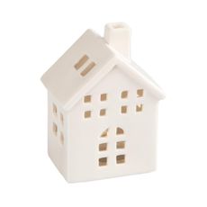 Retlux - Porcelánový domček na sviečku 10 cm biela