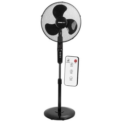 Ventilátor stojanový s diaľkovým ovládaním čierny 40 cm 45 W
