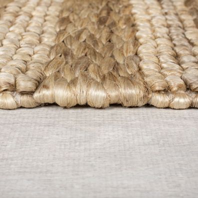 Flair Rugs , Kusový koberec Drew Braid Stripe Natural, 120x170, béžová, chodba / predsieň
