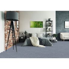 Tapibel , Metrážny koberec Cobalt SDN 64061 - AB svetlo modrý, záťažový, na mieru, šíře 4m, modrá, ab (mriežka), chodba / predsieň