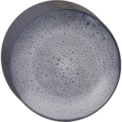 Orion Sada keramických dezertných tanierov Glaze fialová 20,5 cm, 6 ks