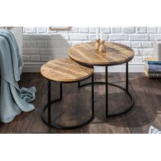 Estila Nadčasový set príručných stolíkov Gosport Mango