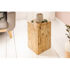 Estila Moderný masívny štýlový podstavec Eskil akácia 50cm