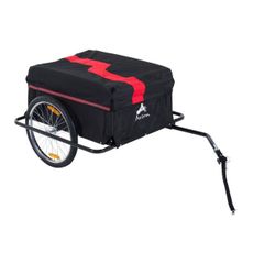 Prívesný ťažný vozík za bicykel | čierno-červený