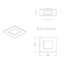Lucide 44111/24/31 - LED Stmievateľné stropné svietidlo AXELLE LED/24W/230V biela