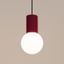Sollux SL.1749 - Luster na lanku HALO 1xG9/8W/230V pr. 12 cm červená