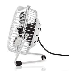 Nedis FNDK1WT10 - Stolný ventilátor 3W/USB 10 cm biela