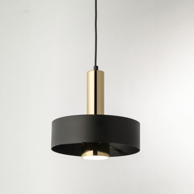 Luster na lanku RIF LUX 1xGX53/12W/230V pr. 25 cm čierna/zlatá