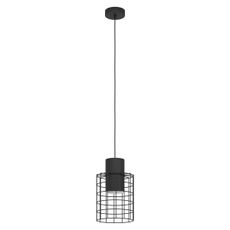 Eglo 43625 - Luster na lanku MILLIGAN 1xE27/40W/230V pr. 20 cm čierna