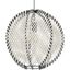 Eglo 44006 - Luster na lanku WAVERTON 1xE27/40W/230V pr. 48 cm biela/čierna