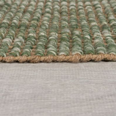 Flair Rugs , Behúň Mottle Jute Ombre Green, 60x230, zelená, chodba / predsieň