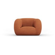 Oranžové kreslo z textílie buklé Essen – Cosmopolitan Design